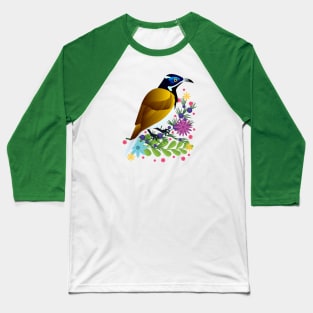 Blue-faced Honeyeater Baseball T-Shirt